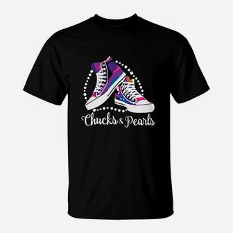 Chucks And Pearls T-Shirt | Crazezy