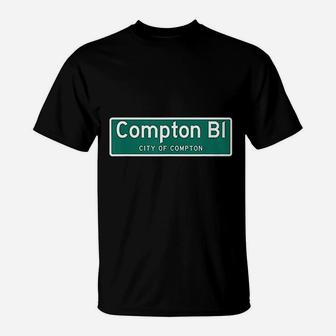 City Of Compton Highway Sign T-Shirt | Crazezy