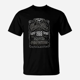 Classic 1986 Aged To Perfection T-Shirt | Crazezy