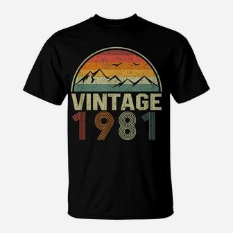 Classic 39Th Birthday Gift Idea Vintage 1981 T-Shirt | Crazezy UK