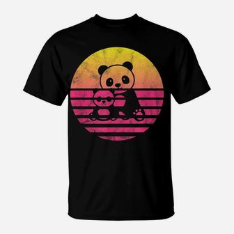 Classic Panda And Baby Gift T-Shirt | Crazezy