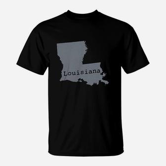 Classic Teaze Louisiana State Map T-Shirt - Thegiftio UK