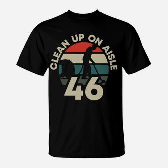 Clean Up On Aisle 46 Anit Biden Retro Vintage Sunset Pro Usa T-Shirt | Crazezy DE