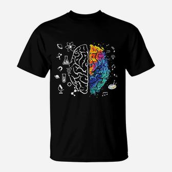 Colorful Brain Science And Art T-Shirt | Crazezy CA