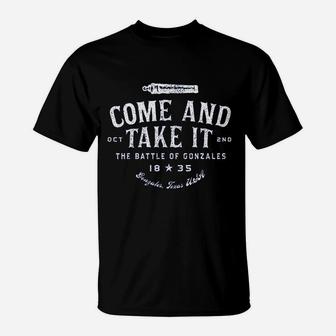 Come And Take It The Battle Of Gonzales T-Shirt - Thegiftio UK