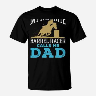 Cool Barrel Racing Dad Horse Funny Rodeo Sport T-Shirt | Crazezy