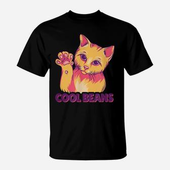 Cool Cat Toe Beans Feline Design For Kitty Lovers T-Shirt | Crazezy