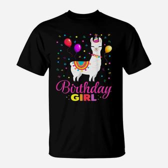 Cool Cute Alpaca Llama Cactus Girls Birthday Party Animal T-Shirt | Crazezy AU