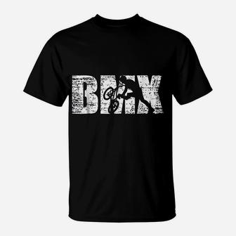 Cool Distressed Bmx For Bmx Riders T-Shirt | Crazezy CA