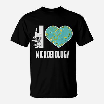 Cool I Love Microbiology | Funny University Student Gift T-Shirt | Crazezy UK