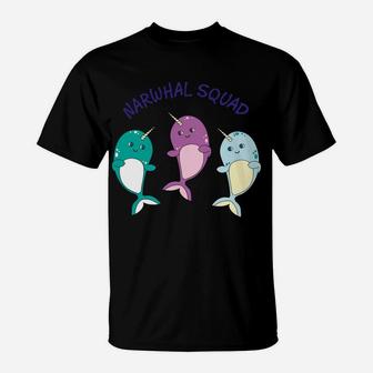 Cool Narwhal Squad Hoodie - Funny Birthday Gift For Kids T-Shirt | Crazezy DE