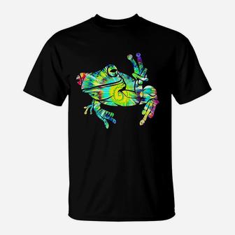 Cool Peace Frog Tie Dye For Boys And Girls T-Shirt | Crazezy CA