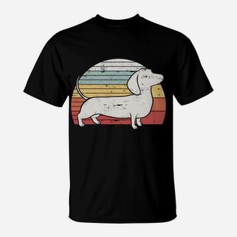 Cool Retro Dachshund Dog Gift Design Weiner Dog Fans T-Shirt | Crazezy AU