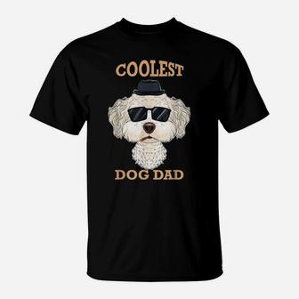 Coolest Dog Dad I Bichon Frise Dad I Bichon Frise T-Shirt | Crazezy