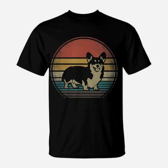 Corgi Dog Retro Vintage 60S 70S Funny Corgi Loves Gift T-Shirt | Crazezy