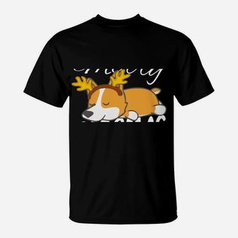 Corgi Lovers Dog Gifts Merry Corgmas Christmas T-Shirt | Crazezy