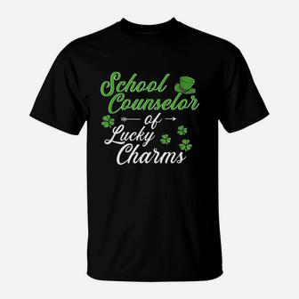 Counselor Of Lucky Charms St Patrick's Day School Counselor T-Shirt - Thegiftio UK
