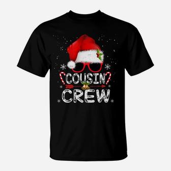 Cousin Crew Santa T Shirt Christmas Family Matching Pajamas T-Shirt | Crazezy UK
