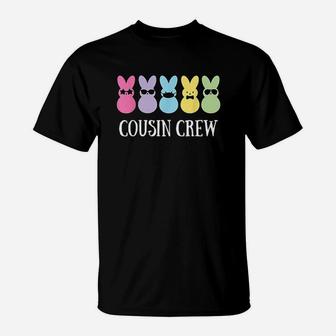Cousin Crew Squad Bunny Rabbit Easter Day Party Matching T-Shirt | Crazezy