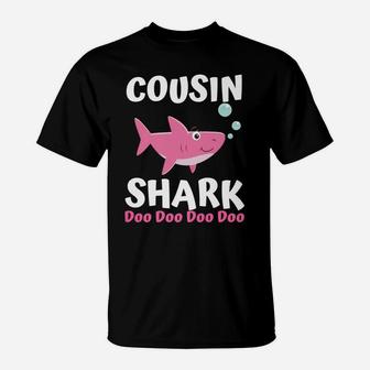 Cousin Shark Doo Doo Shirt Matching Family Shark Shirts Set T-Shirt | Crazezy