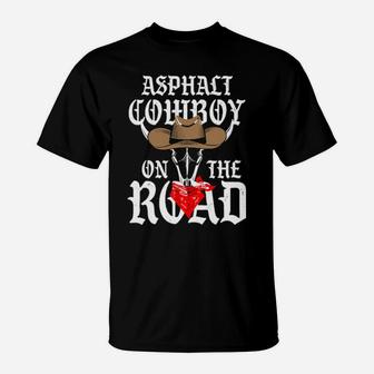 Cowboy On The Road T-Shirt - Monsterry UK