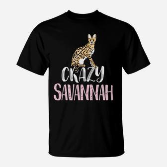 Crazy Savannah Lady – Cute Savannah Cat Lovers Sweatshirt T-Shirt | Crazezy AU