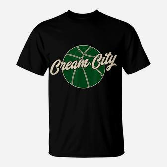 Cream City Retro Vintage Milwaukee Basketball Wisconsin T-Shirt | Crazezy DE
