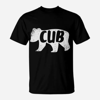 Cub Baby Bear Shirt Kids Father's Day T-Shirt T-Shirt | Crazezy