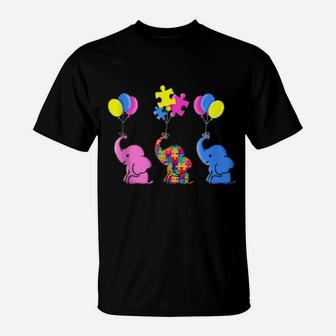 Cute Autism Elephant Autism Awareness T-Shirt - Monsterry UK