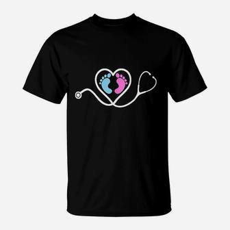 Cute Baby Feet Nursing Doctor T-Shirt | Crazezy UK
