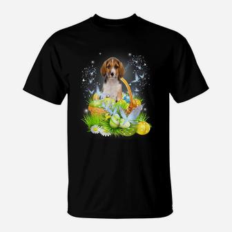 Cute Beagle Dog Pet Hunting Egg Tree Bunny Easter Day T-Shirt | Crazezy