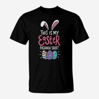 Cute Bunny Lover Gifts Men Women This Is My Easter Pajama T-Shirt | Crazezy