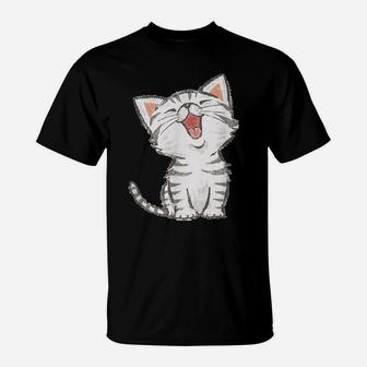 Cute Cat For Cat Pet Lovers For Best Cat Mom And Dad T-Shirt | Crazezy
