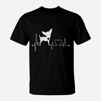 Cute Chihuahua Dog Heartbeat T-Shirt | Crazezy DE