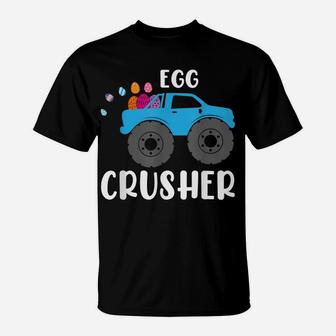 Cute Easter Egg Crusher Monster Truck Boys Kids Teens T-Shirt | Crazezy DE