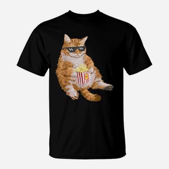 Cute Fat Cat Gifts For Kitten Lovers Art Kitty Lazy Cat T-Shirt | Crazezy DE