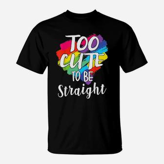 Cute Rainbow Lgbt Lesbian Gay Bi Trans Gay Pride T-Shirt - Monsterry UK