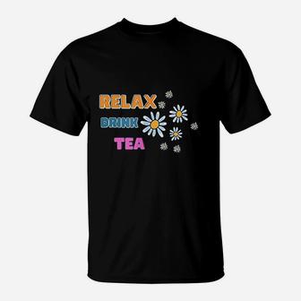 Cute Tea Drinker And Chamomile Tea Lover T-Shirt | Crazezy AU