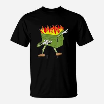 Dabbing Dumpster Fire T-Shirt | Crazezy