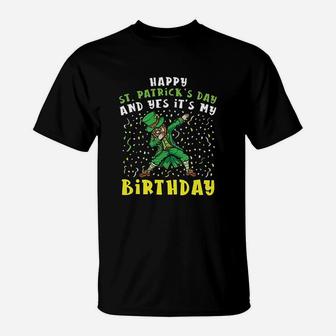 Dabbing Leprechaun Happy Saint Patricks Day Boys Birthday T-Shirt | Crazezy AU