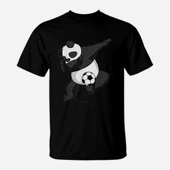 Dabbing Panda Soccer T-Shirt | Crazezy