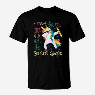 Dabbing Ready To Rock 2Nd Grade Unicorn T-Shirt | Crazezy CA