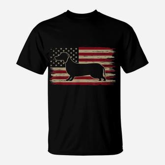 Dachshund Dad Weiner Weenie Apparel Dog Lover Holder Design T-Shirt | Crazezy