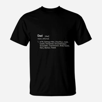 Dad Definition Fathers Day T-Shirt | Crazezy