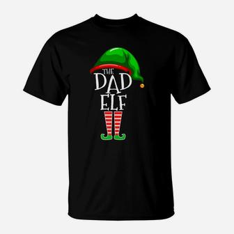 Dad Elf Group Matching Family Christmas Gift Daddy Men T-Shirt | Crazezy CA