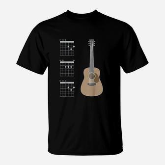 Dad Guitar Chords T-Shirt | Crazezy