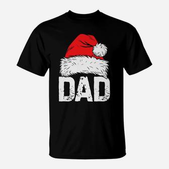 Dad Santa Christmas Family Matching Pajamas Papa Xmas Gifts T-Shirt | Crazezy