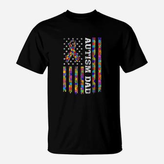 Dad Vintage Usa Flag T-Shirt | Crazezy
