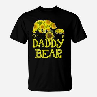 Daddy Bear Sunflower Funny Mother Father Gift T-Sh T-Shirt | Crazezy