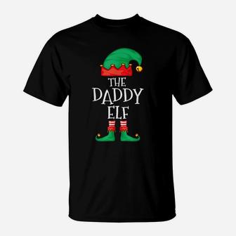 Daddy Elf Family Christmas Daddy Dad Father Elf Sweater Men T-Shirt | Crazezy DE